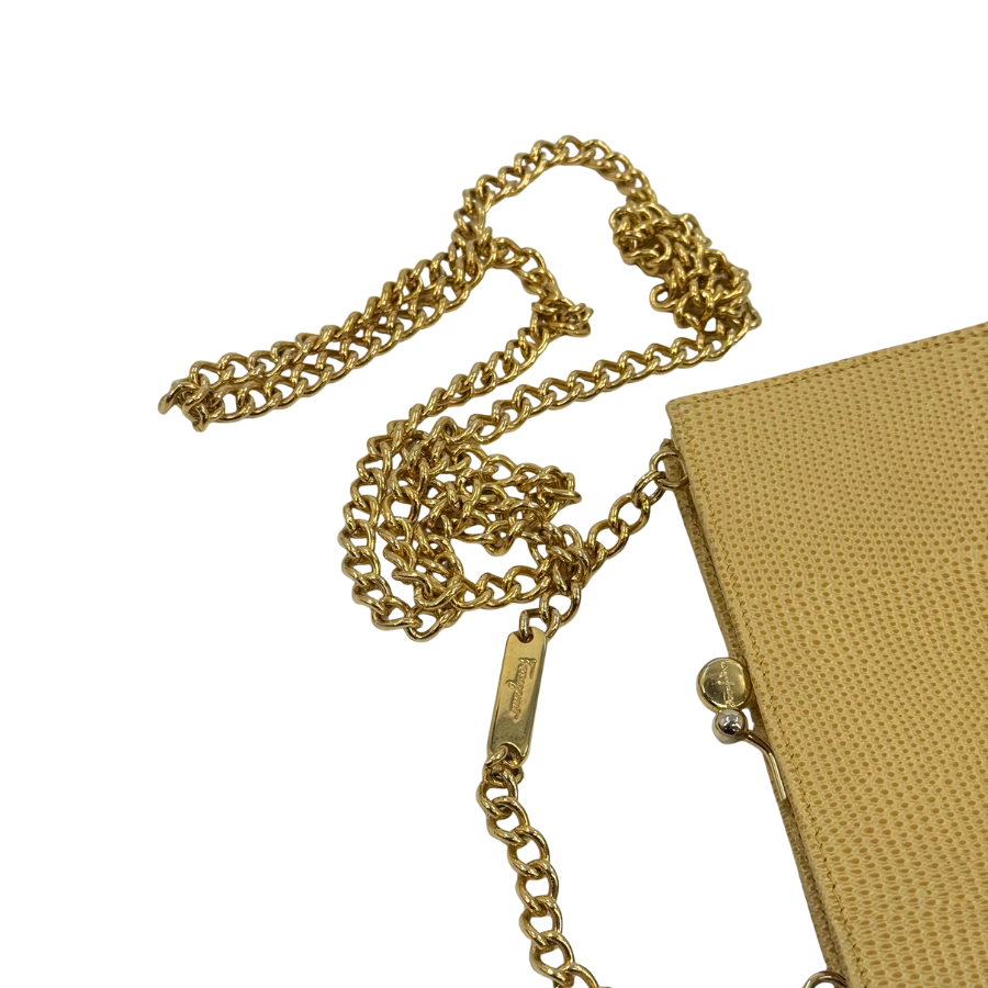 Ferragamo　ヴァラリザード　チェーンショルダーバッグ