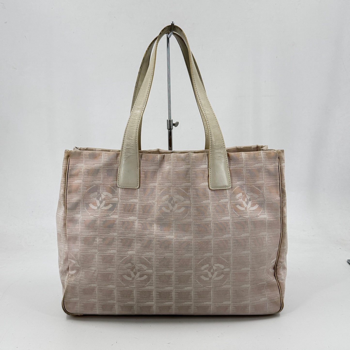 CHANEL ニュートラベルライン ナイロン ジャカード キャンバス トートバッグ