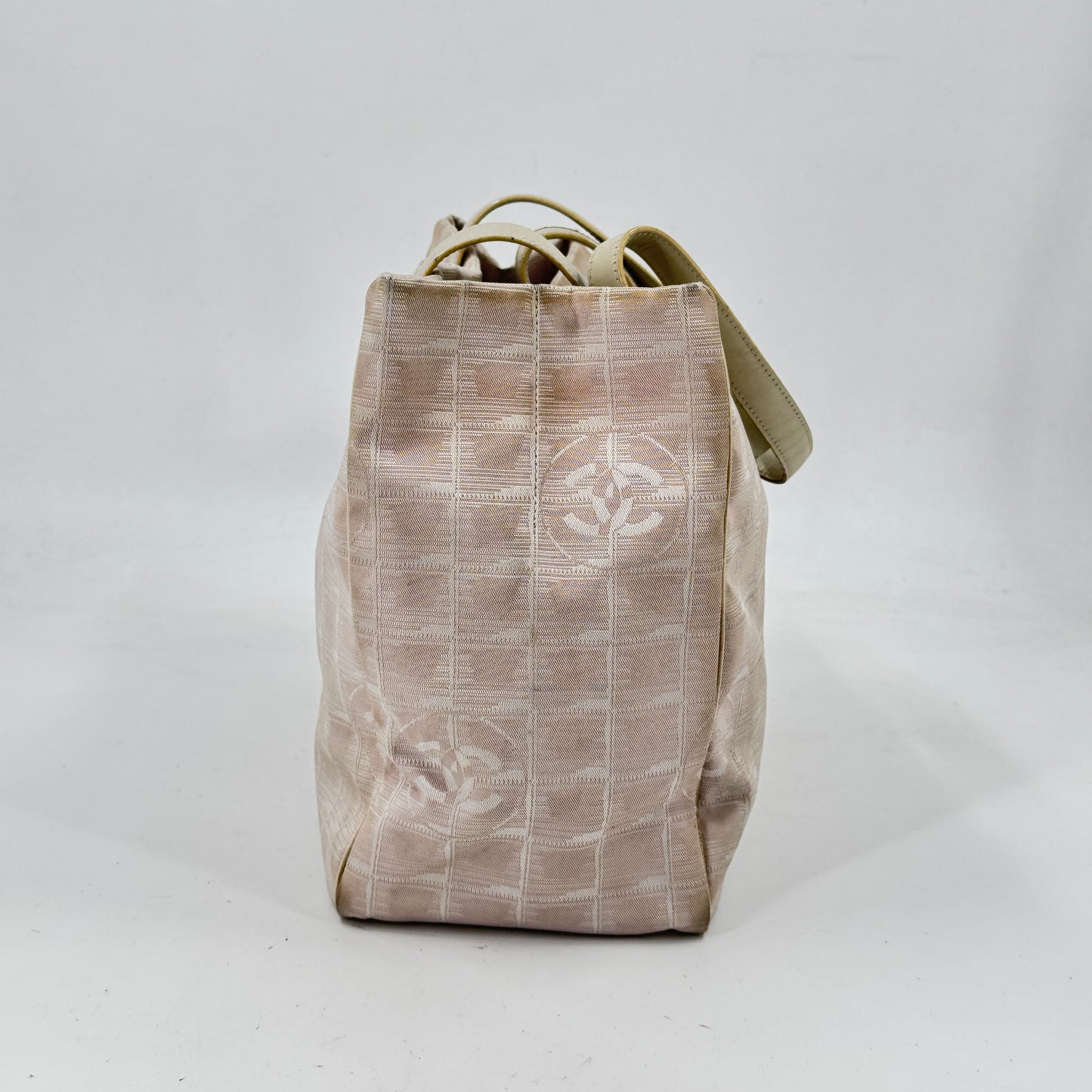 CHANEL ニュートラベルライン ナイロン ジャカード キャンバス トートバッグ