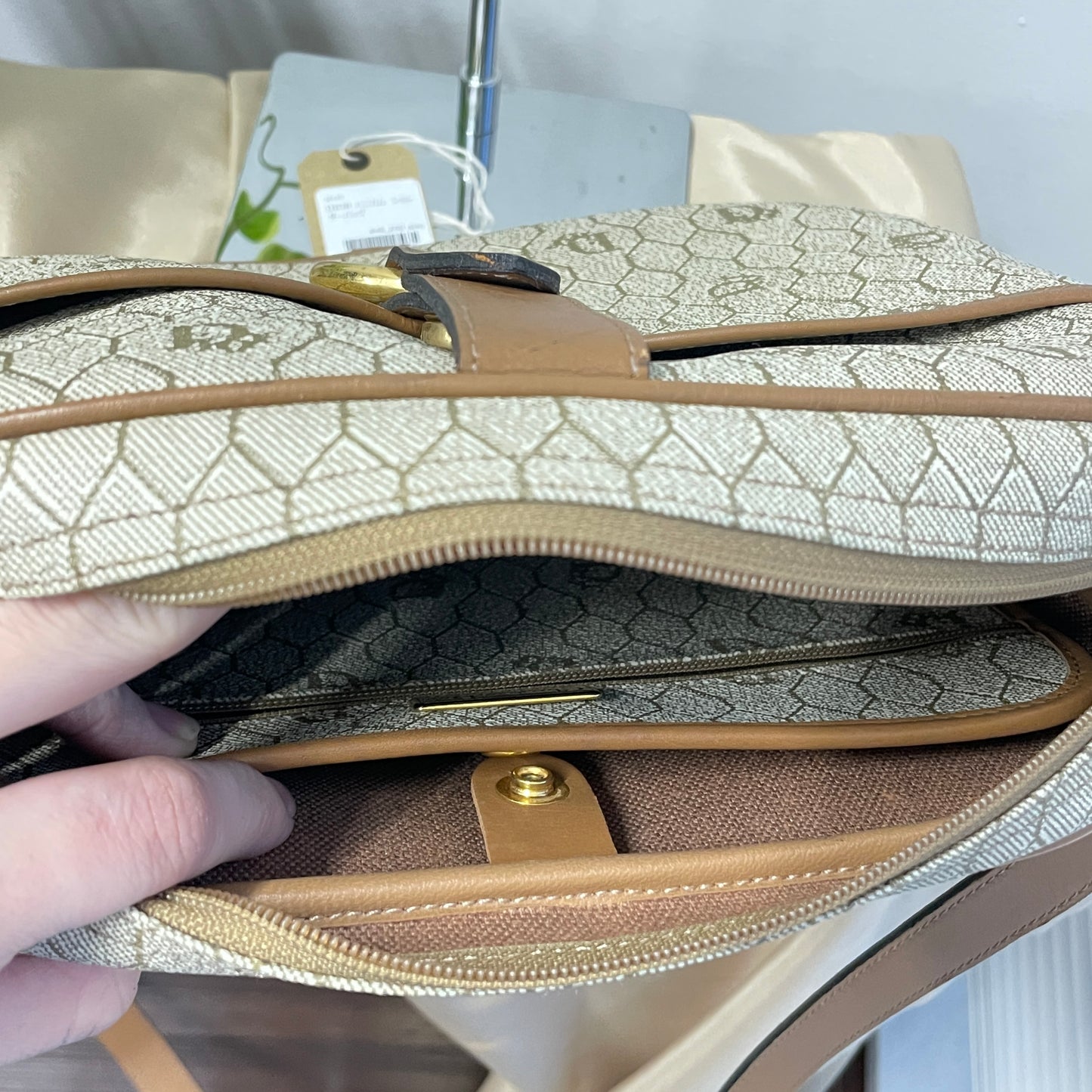 DIOR ハニカム　ショルダーバッグ