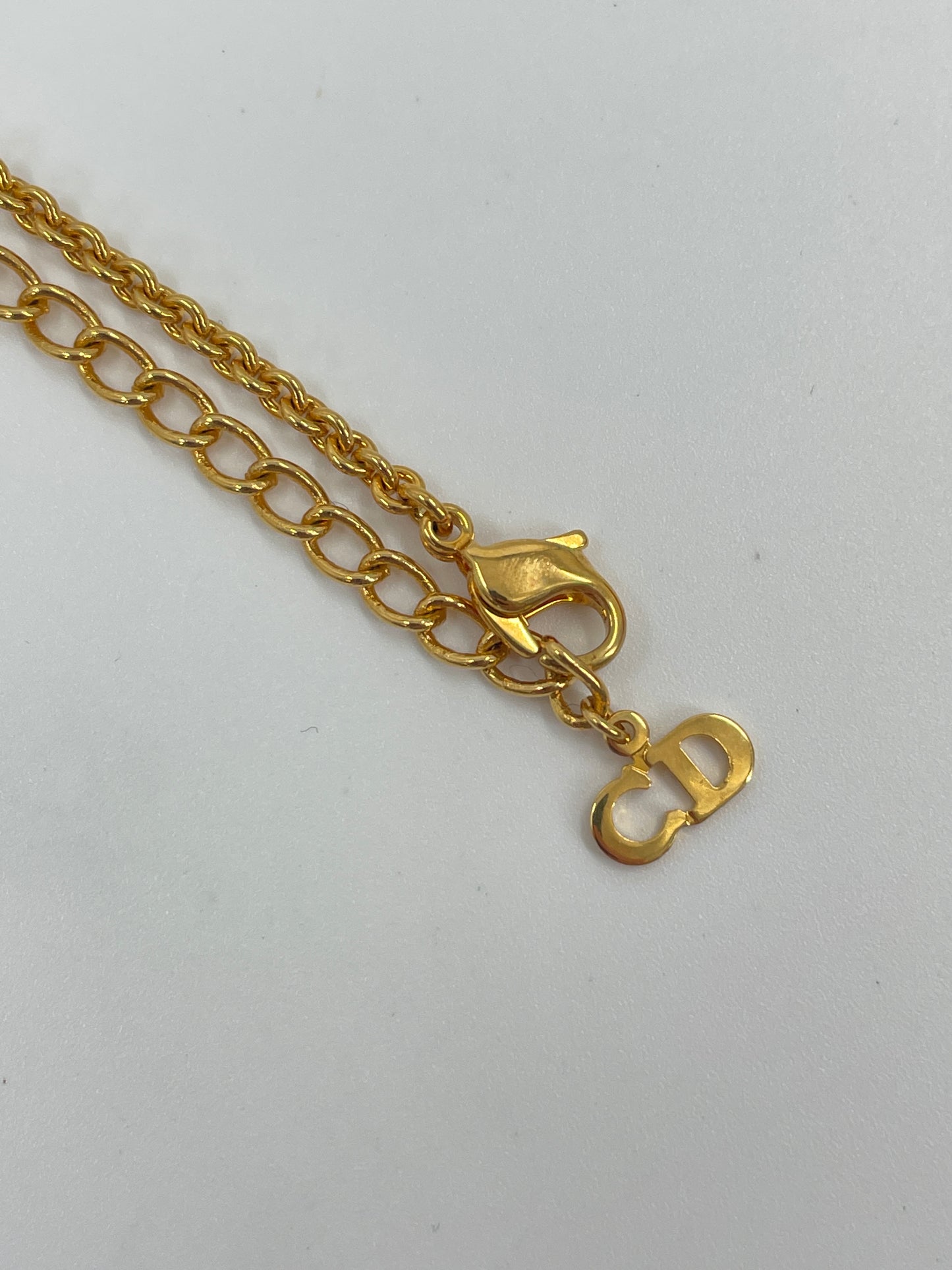 CHRISTIAN DIOR Gold Chain Necklace