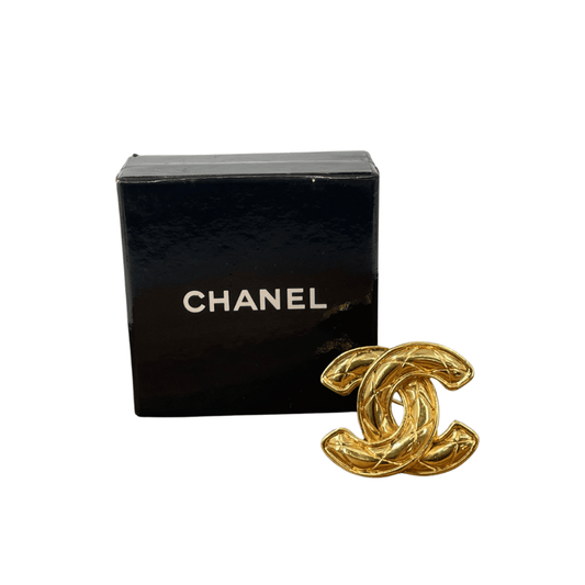 CHANEL　マトラッセ　ココマーク　ブローチ