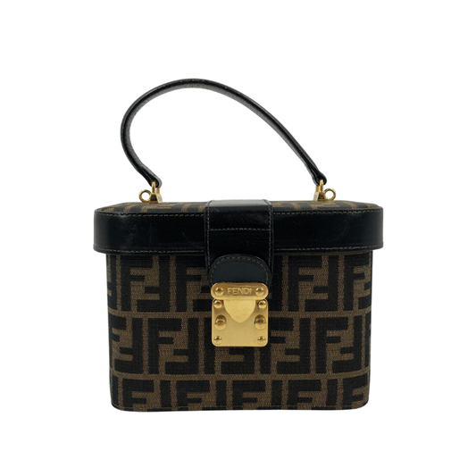 FENDI　ズッカ　バニティバッグ　キャンバス　ショルダー