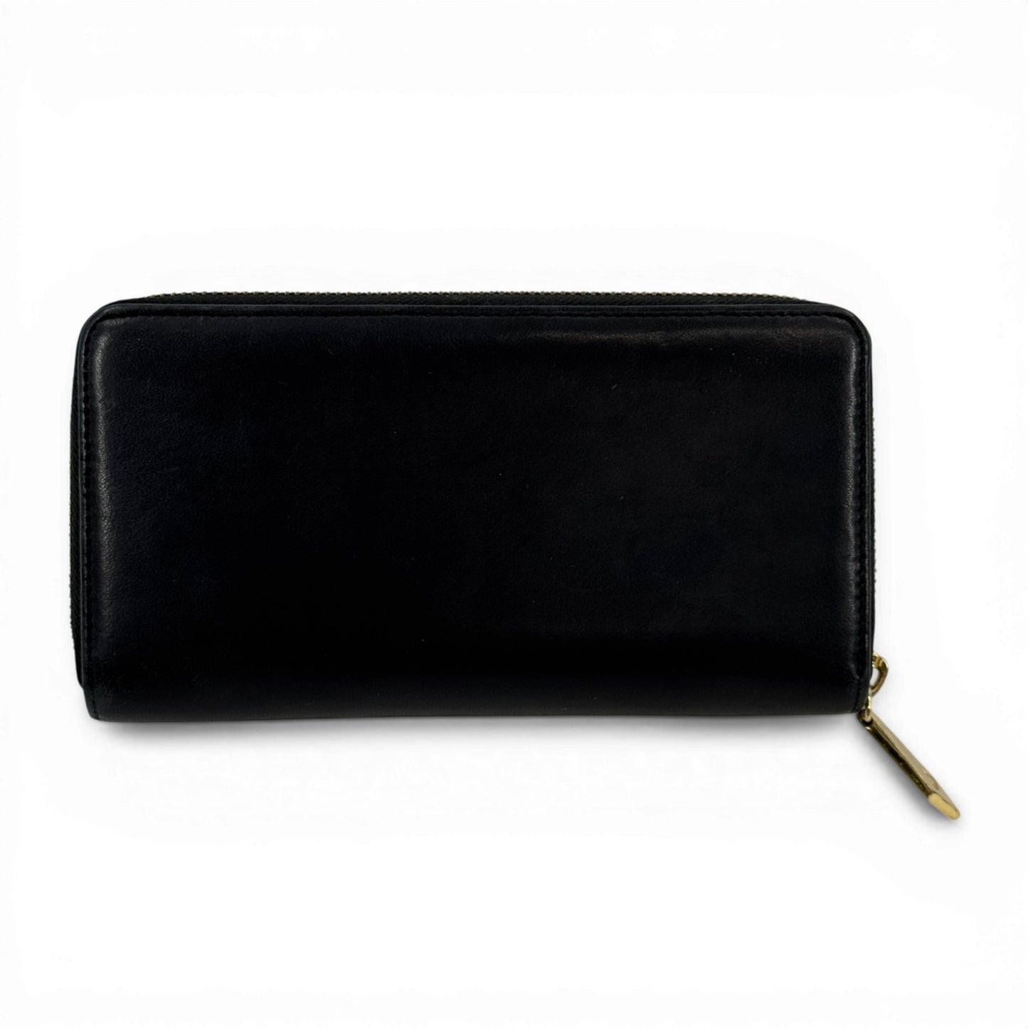 Vivienne Westwood ブラック レザー ラウンド ジッピーウォレット