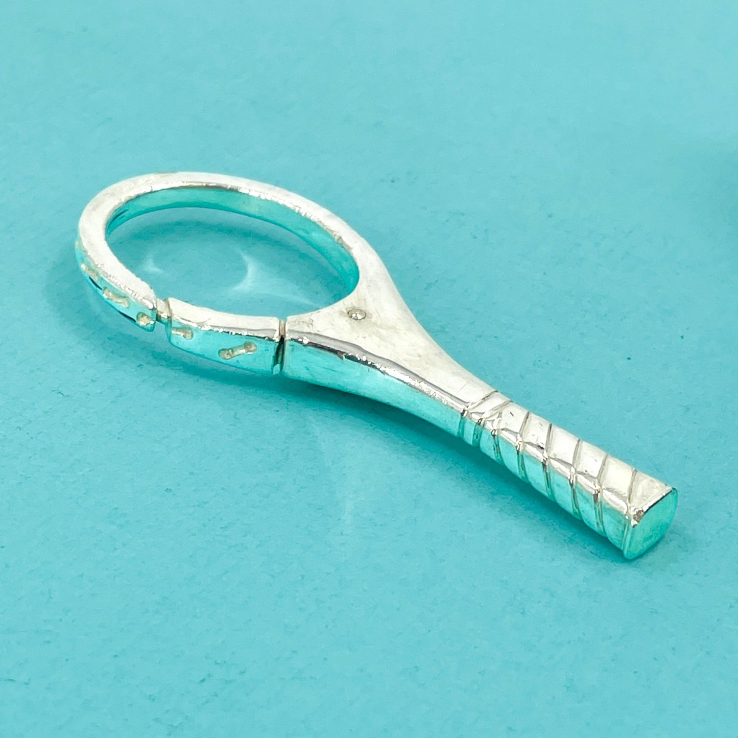 TIFFANY テニスラケット キーリング SV925