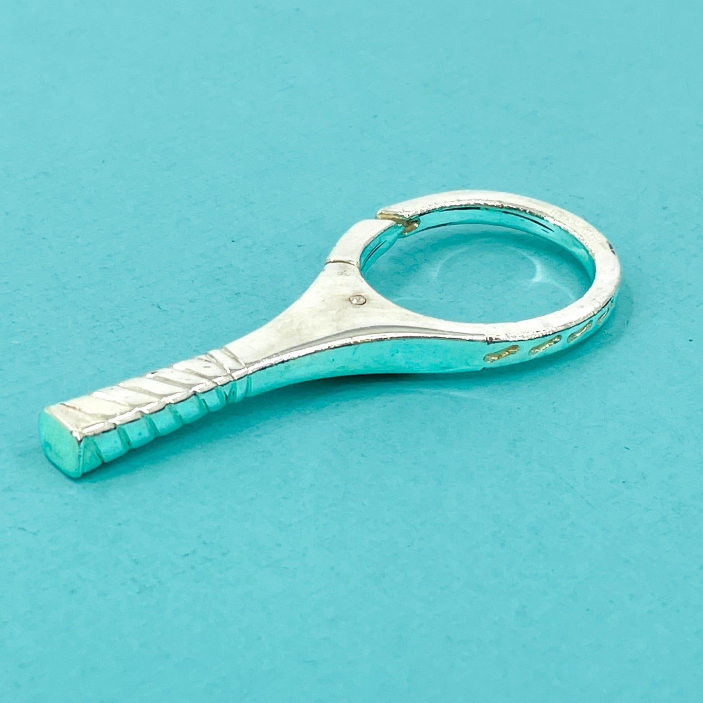 TIFFANY テニスラケット キーリング SV925