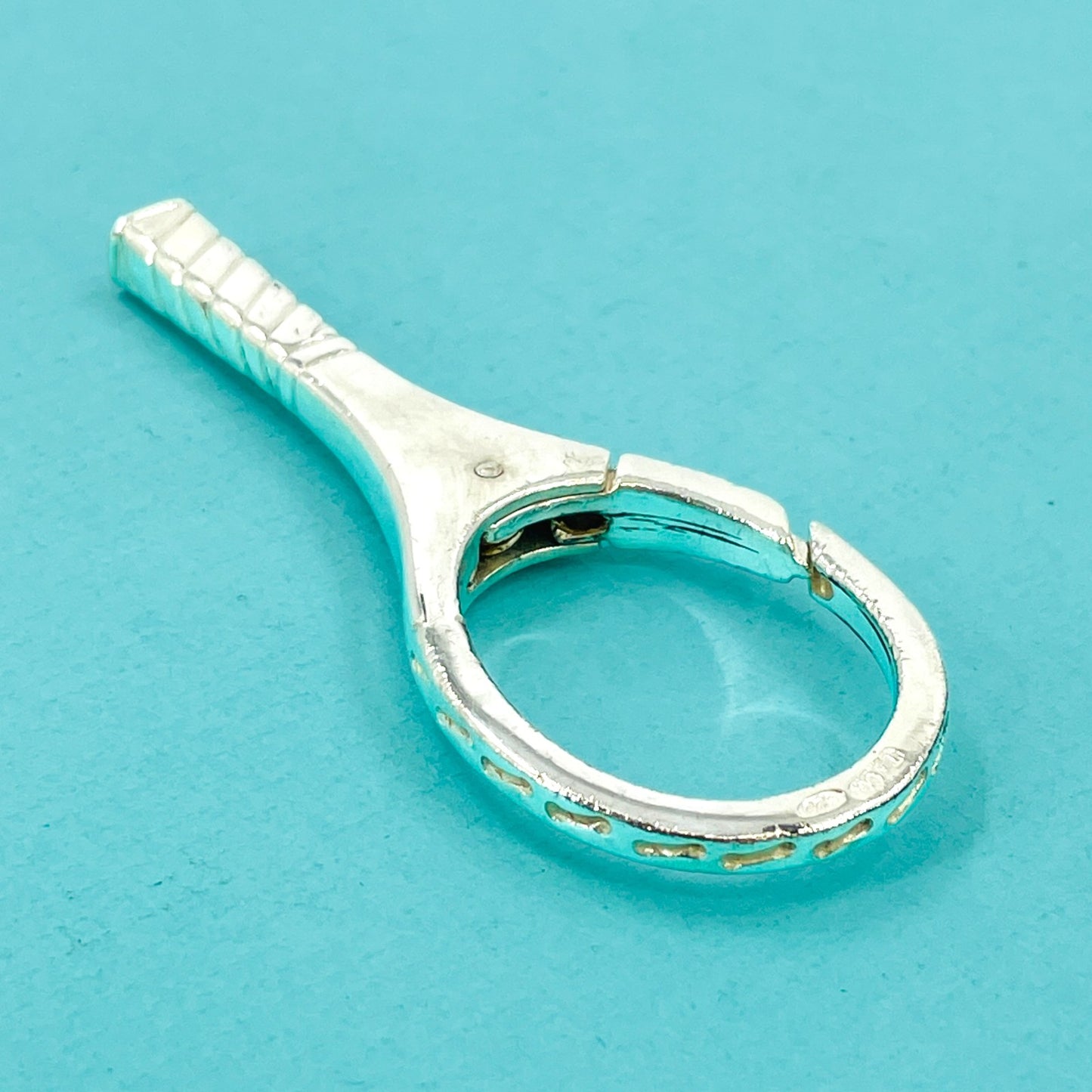 TIFFANY テニスラケット キーリング SV925