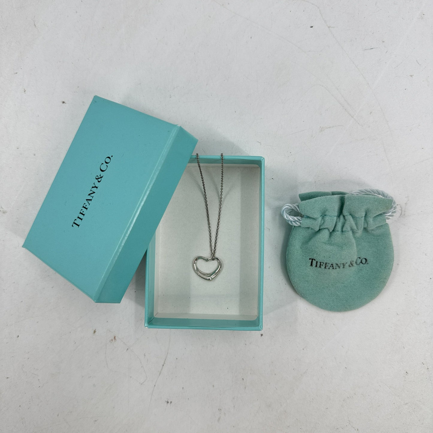 TIFFANY オープンハート ネックレス SV925