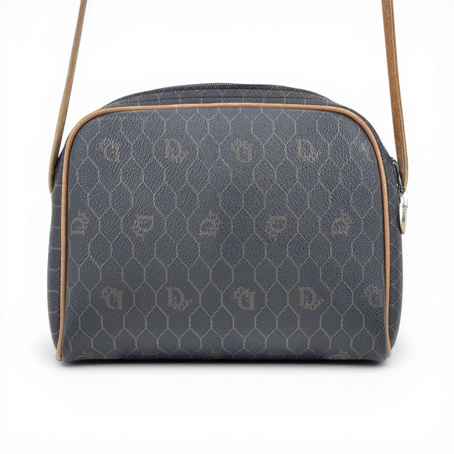 DIOR ハニカムPVCキャンバス ブラックショルダーバッグ