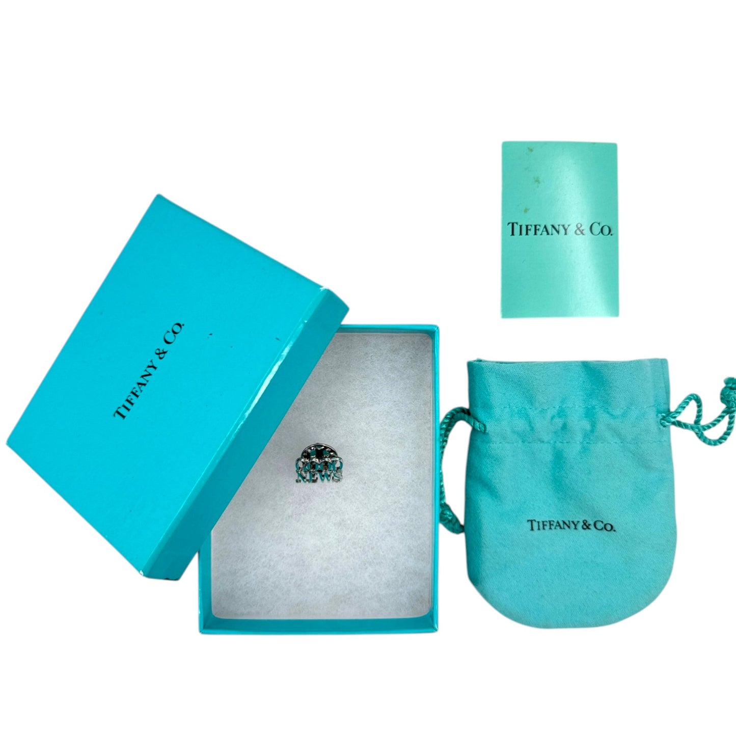 TIFFANY グッドニュース ブローチ ピンバッジ SV925