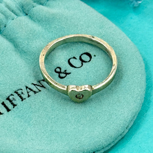 TIFFANY パロマピカソ ダイヤモンド ハート リング SV925