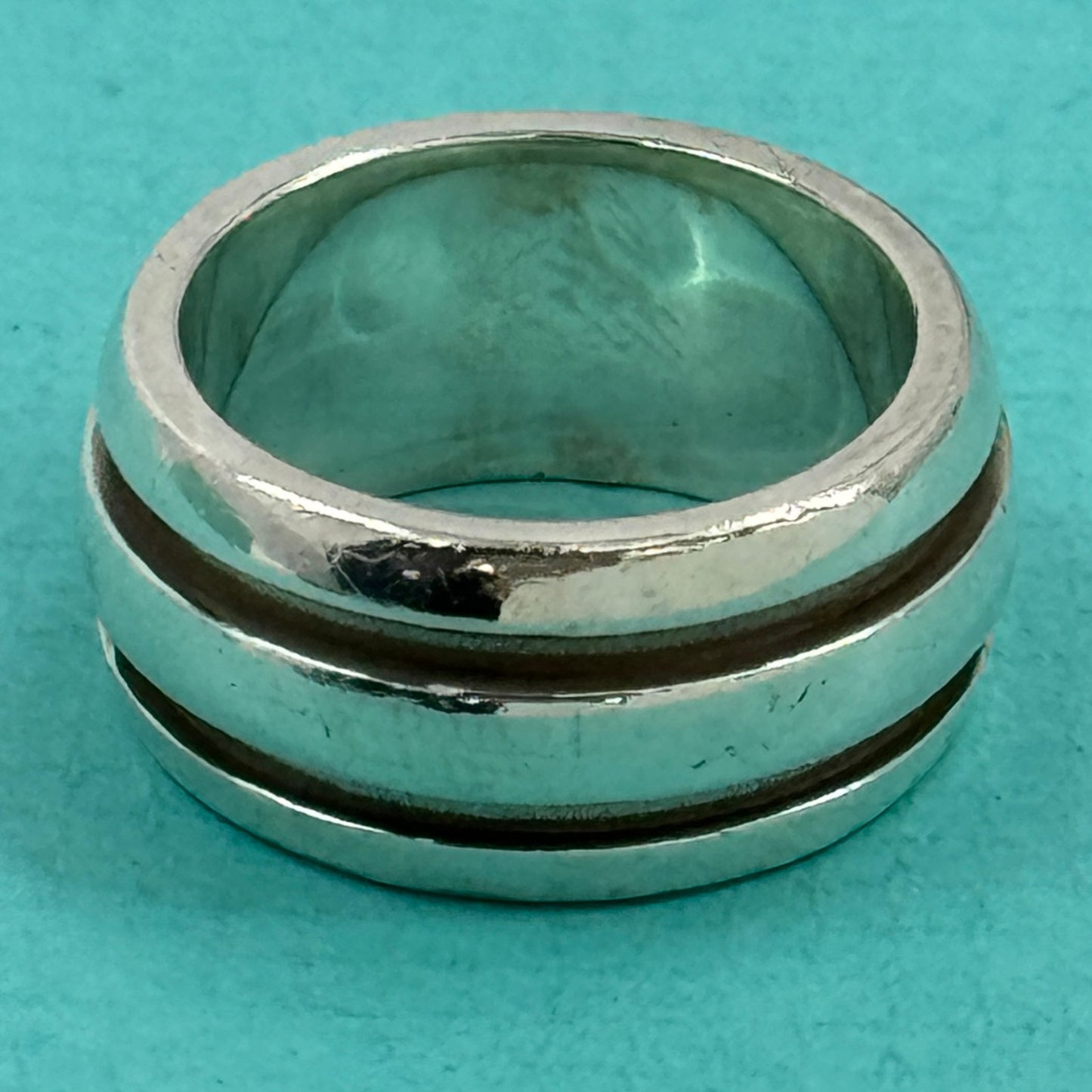 TIFFANY リング グルーブド ダブルライン SV925