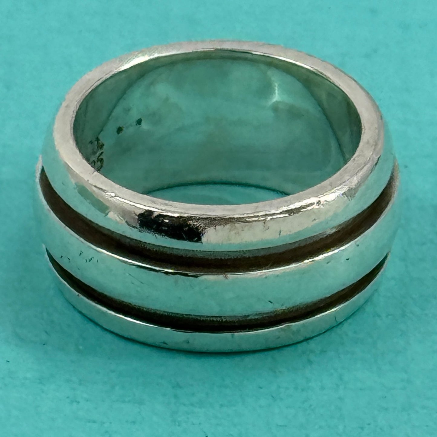 TIFFANY リング グルーブド ダブルライン SV925