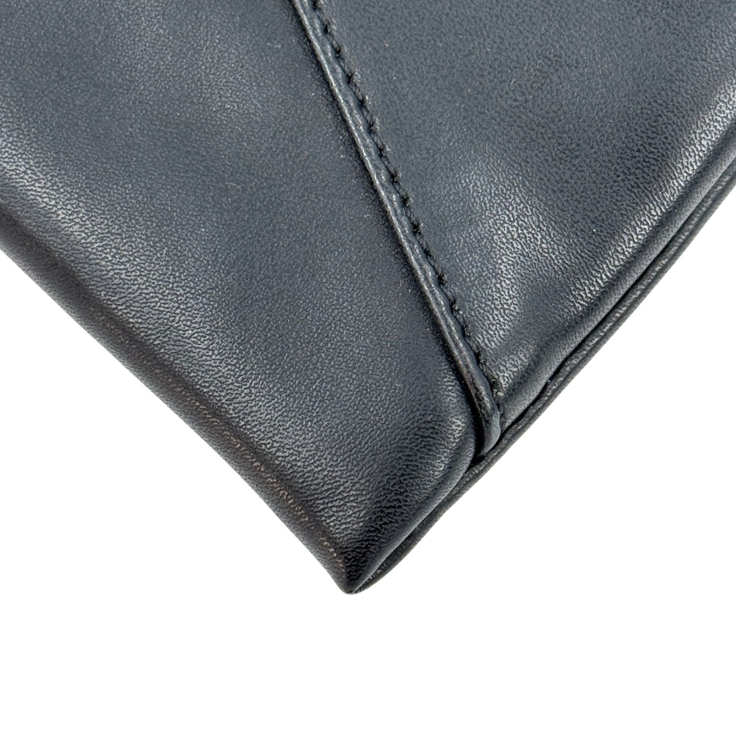 Maison Margiela ブラックレザー フォンポーチ ショルダー 4ステッチ