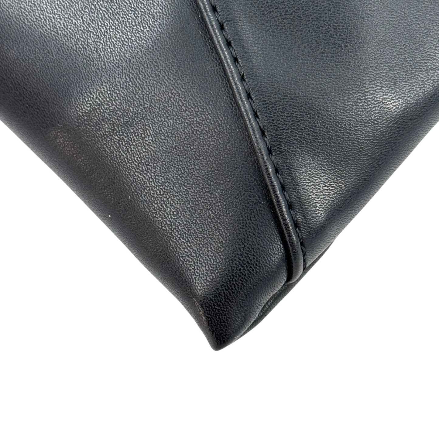 Maison Margiela ブラックレザー フォンポーチ ショルダー 4ステッチ