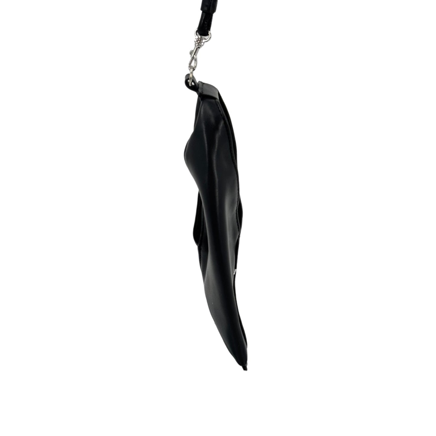 Maison Margiela ブラックレザー フォンポーチ ショルダー 4ステッチ
