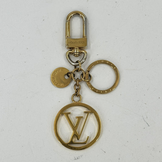 LOUIS VUITTON LV サークルキーリング M67362 GP バッグチャーム ロゴ