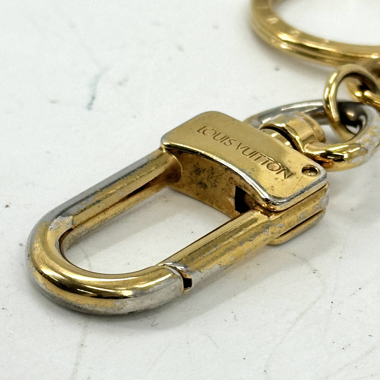 LOUIS VUITTON LV サークルキーリング M67362 GP バッグチャーム ロゴ