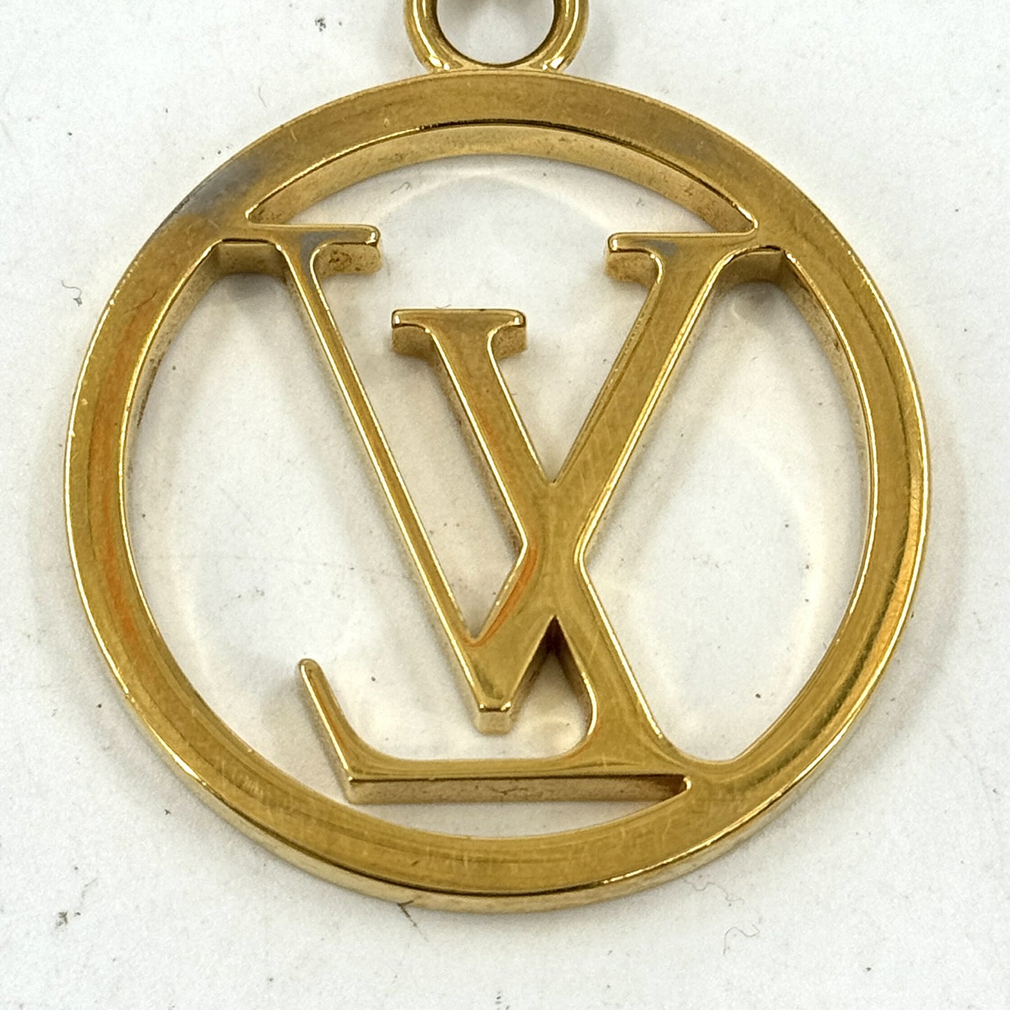 LOUIS VUITTON LV サークルキーリング M67362 GP バッグチャーム ロゴ
