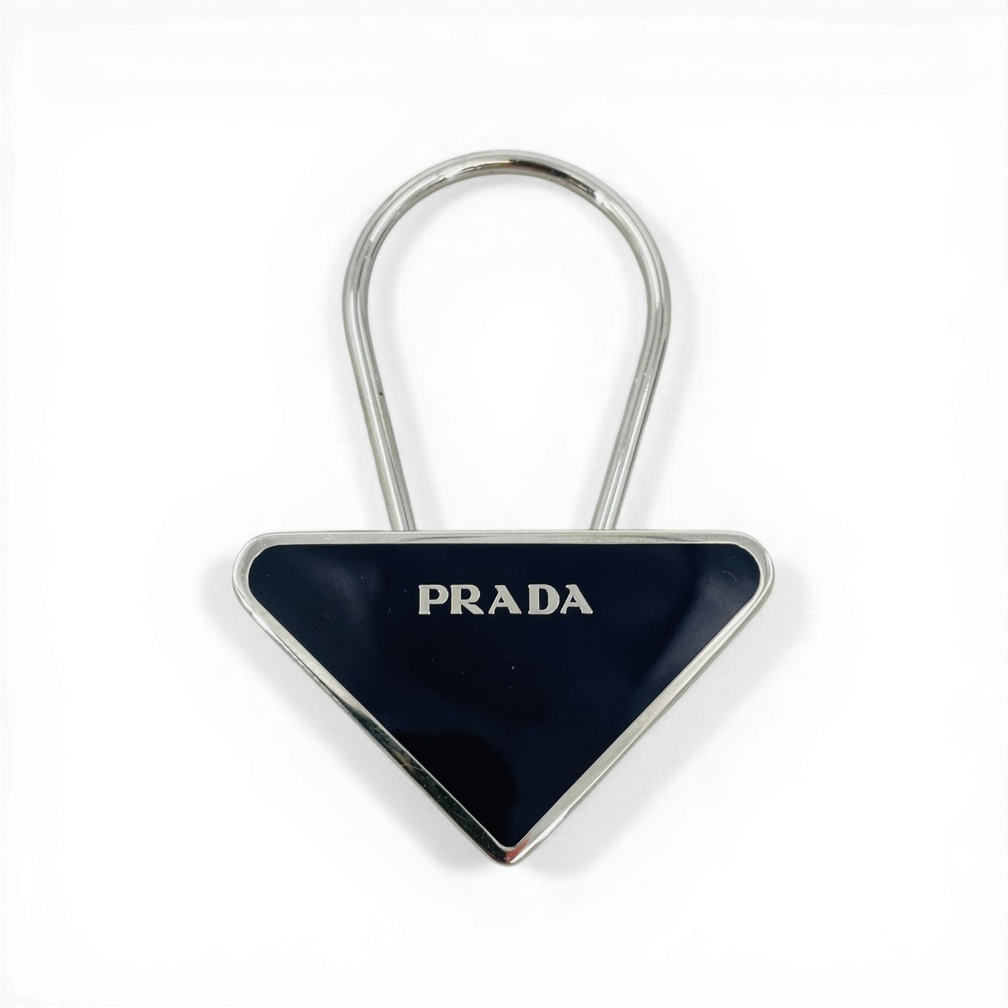 PRADA トライアングルロゴ シルバーキーリング