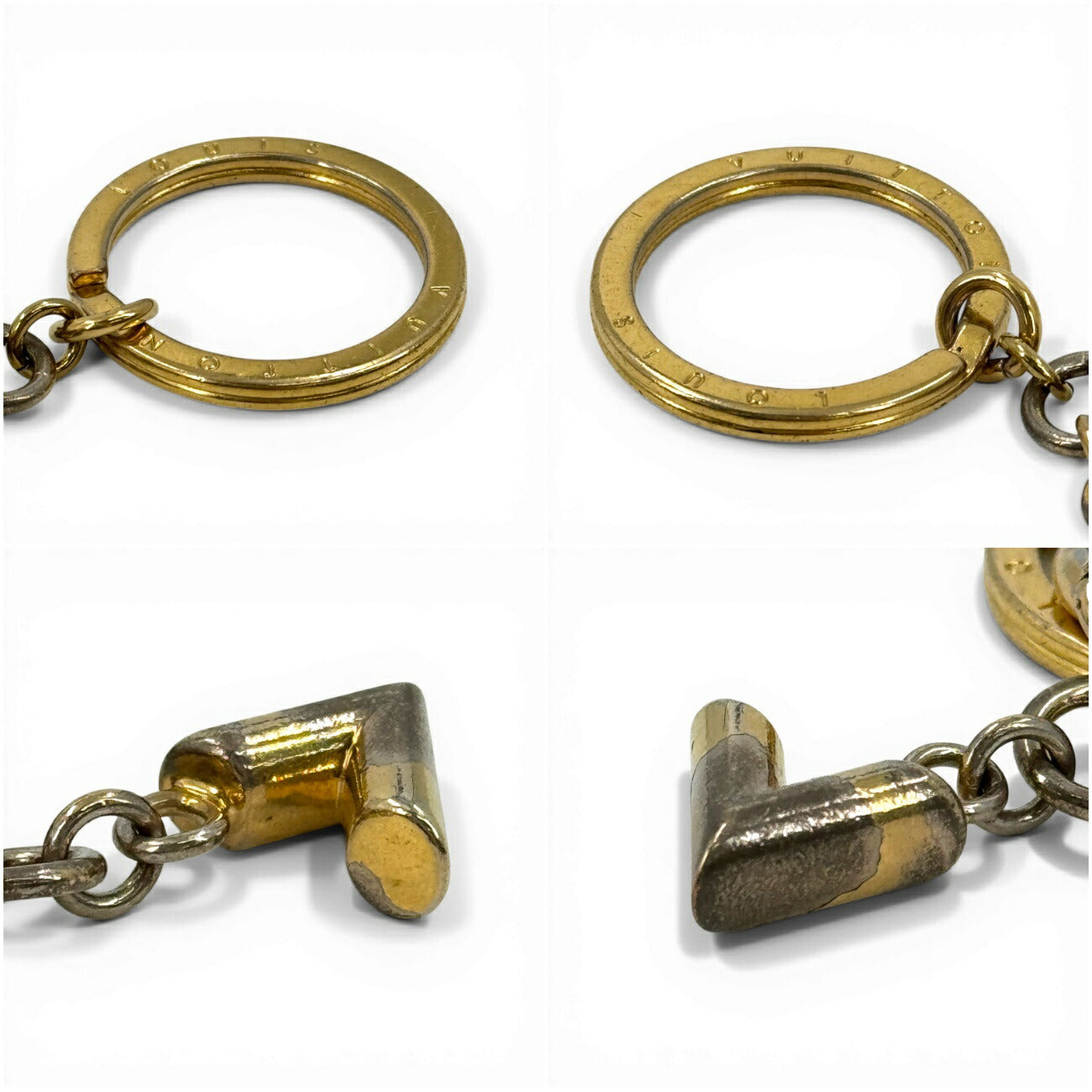 LOUIS VUITTON モノグラム ポルトクレ ブルーミングフラワー M63084 キーリング