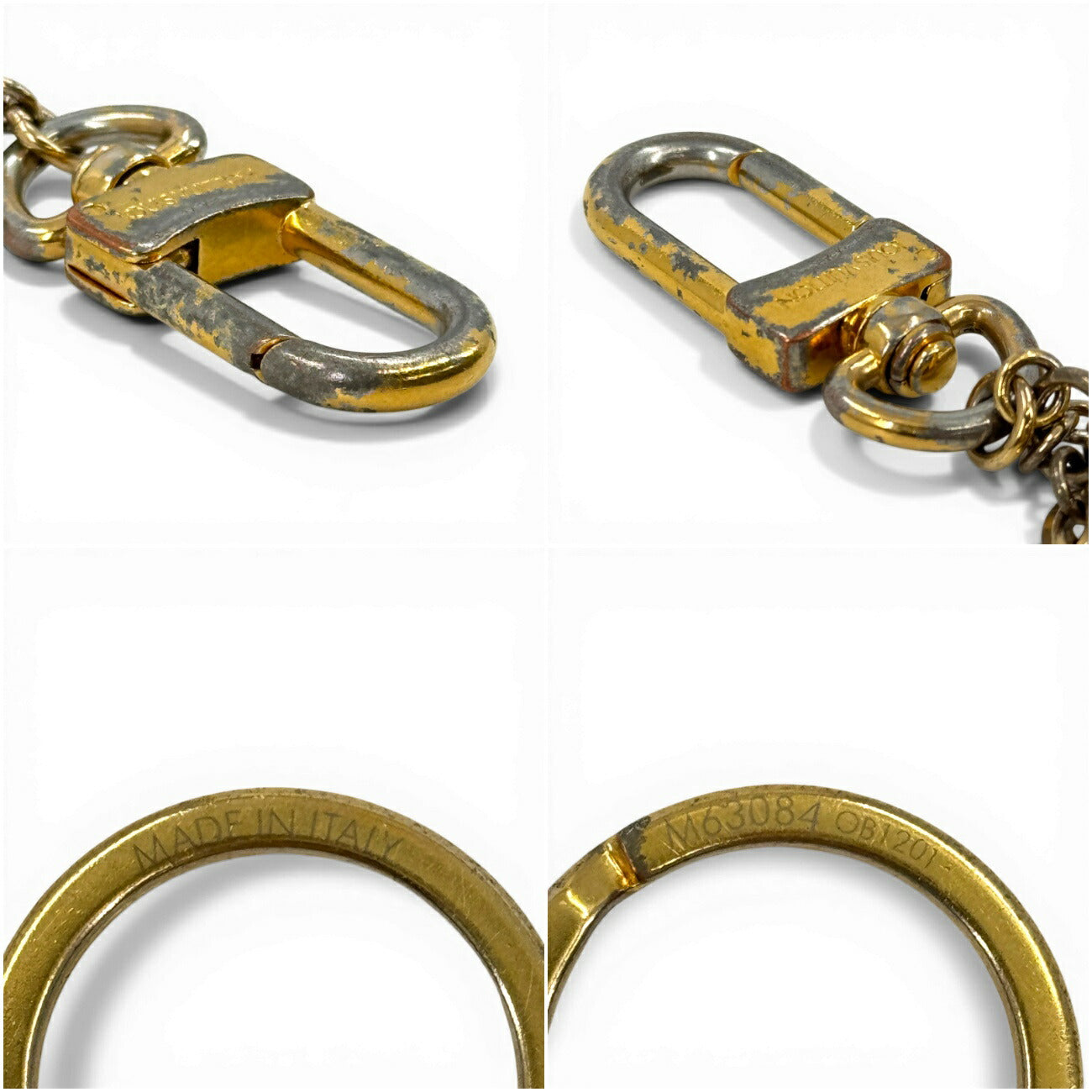 LOUIS VUITTON モノグラム ポルトクレ ブルーミングフラワー M63084 キーリング