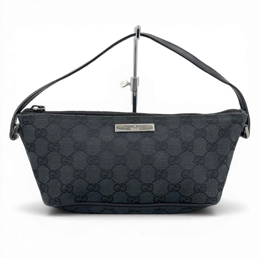 GUCCI GGキャンバス ブラック アクセサリー ポーチ