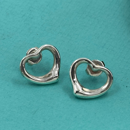 TIFFANY オープンハート ピアス エルサペレッティ SV925