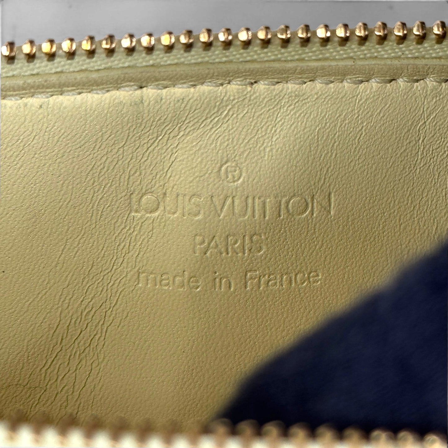LOUIS VUITTON モノグラム ヴェルニ イエロー レキシントン M91058 ハンドバッグ