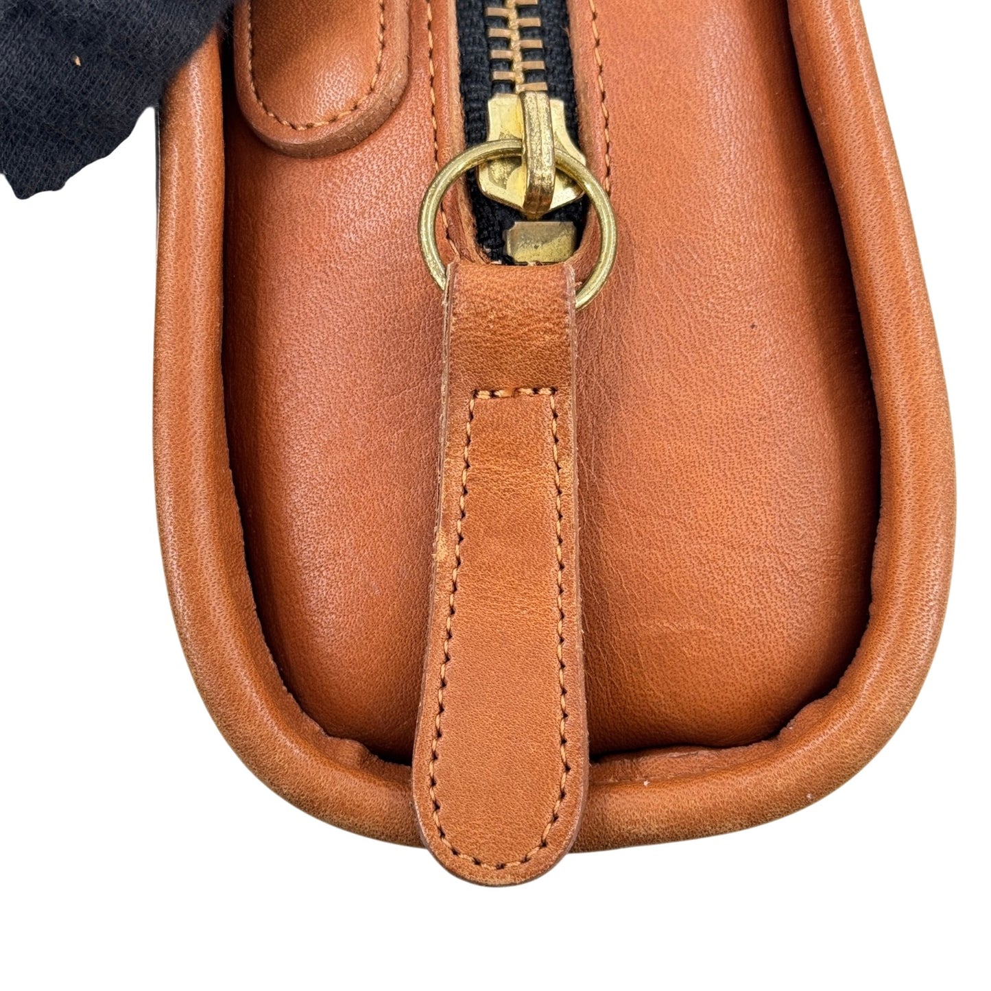 COACH ブラウン フルグレインレザー ショルダーバッグ オールドCOACH