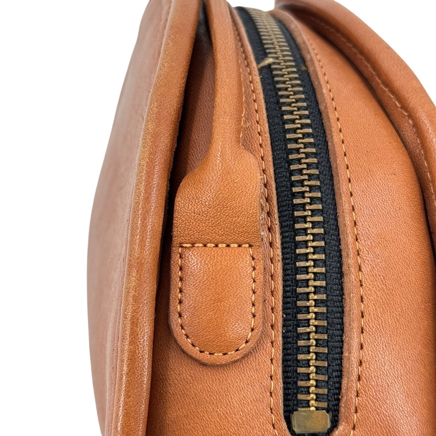 COACH ブラウン フルグレインレザー ショルダーバッグ オールドCOACH