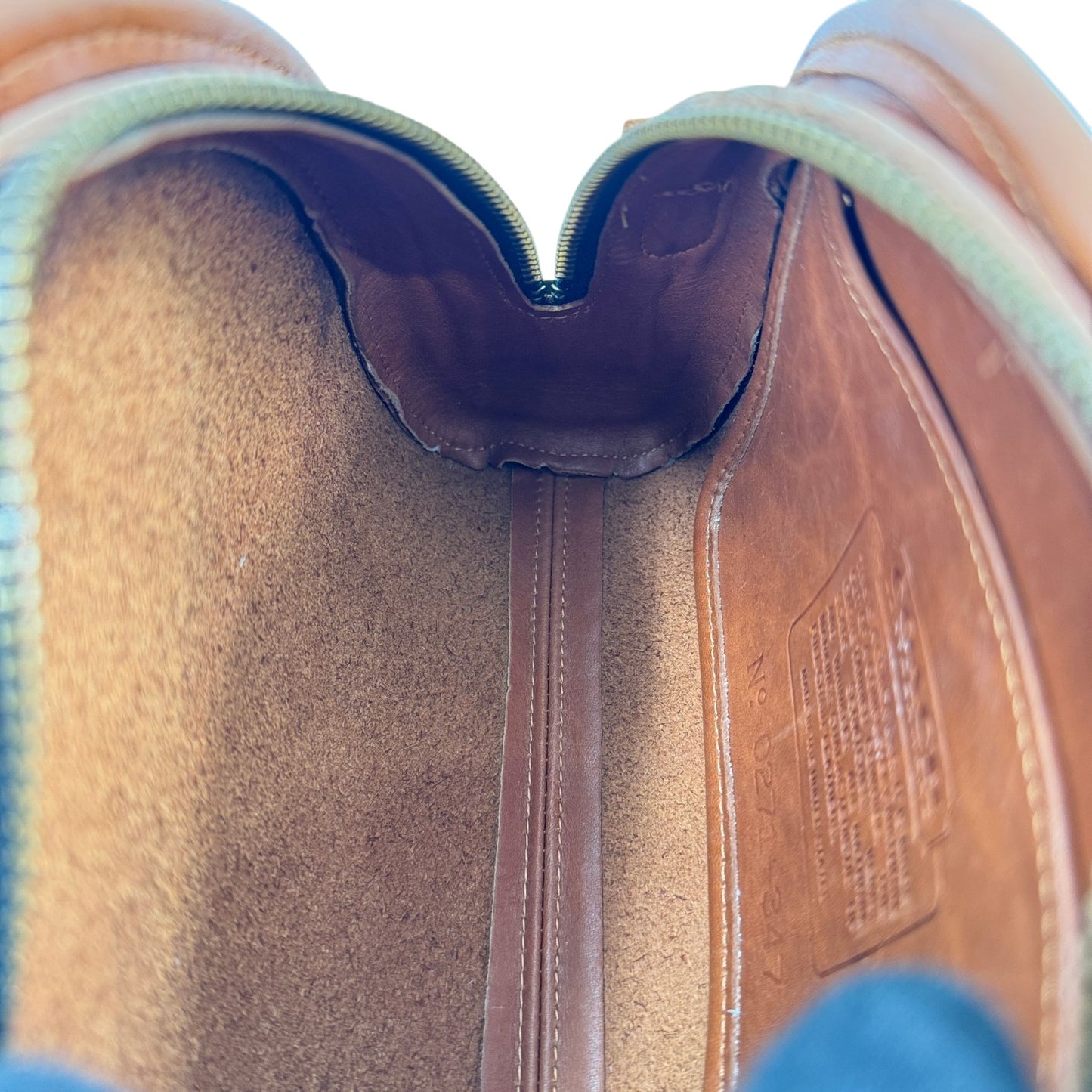 COACH ブラウン フルグレインレザー ショルダーバッグ オールドCOACH