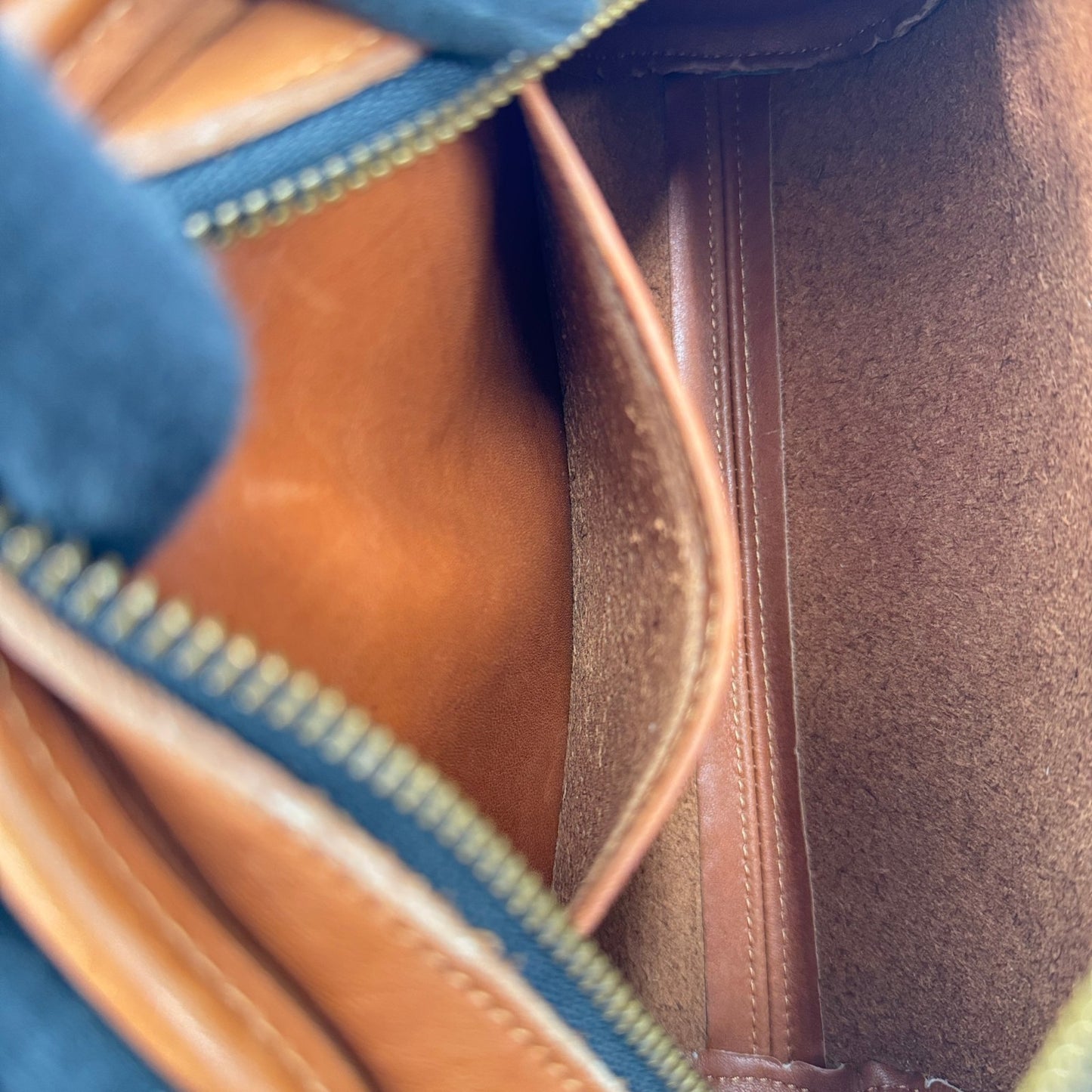 COACH ブラウン フルグレインレザー ショルダーバッグ オールドCOACH