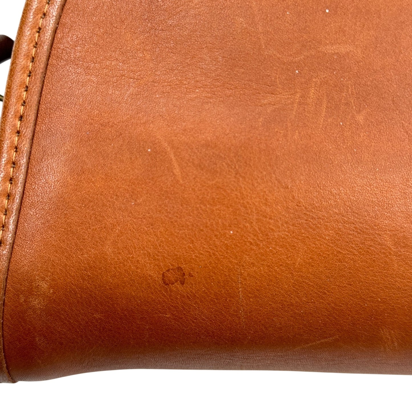 COACH ブラウン フルグレインレザー ショルダーバッグ オールドCOACH