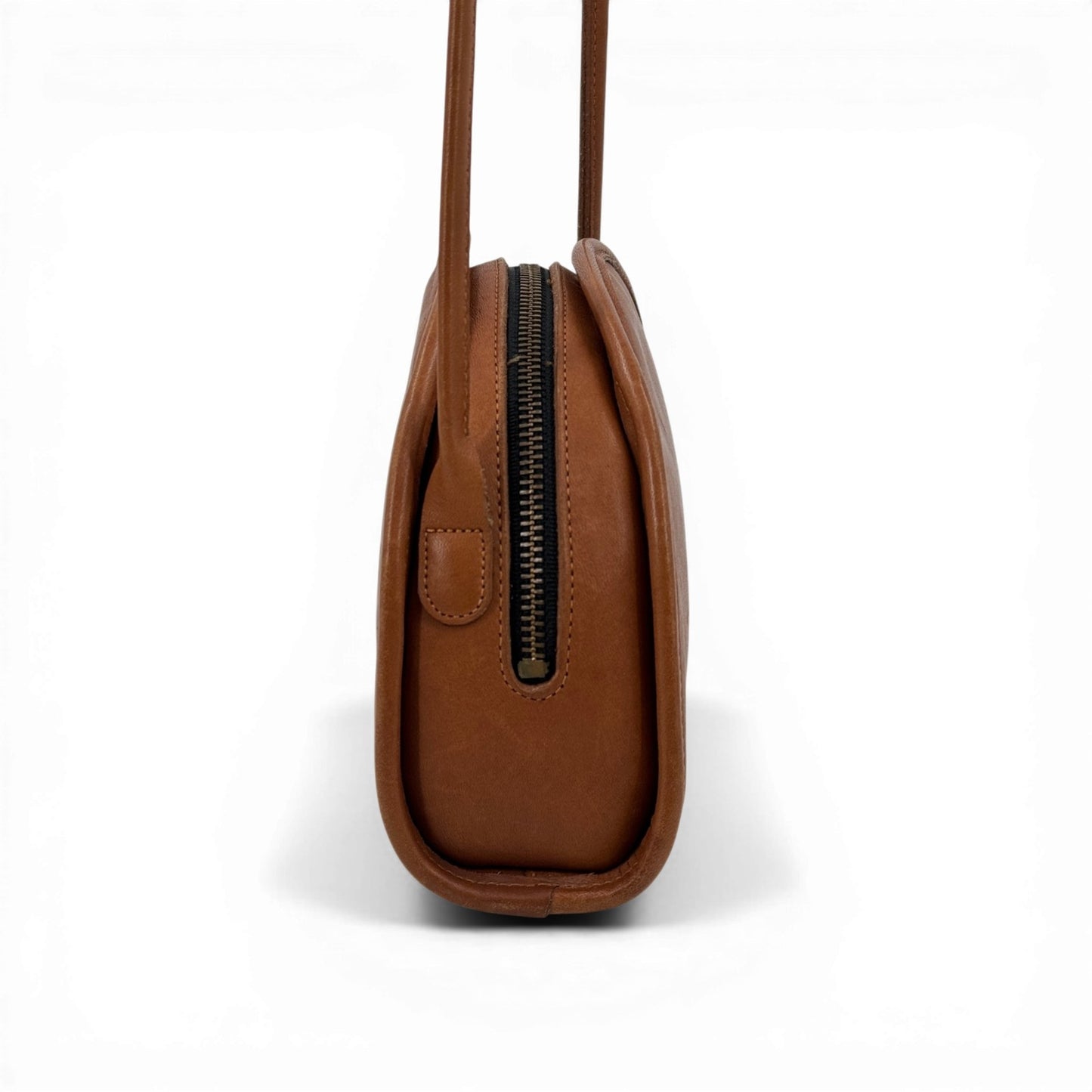 COACH ブラウン フルグレインレザー ショルダーバッグ オールドCOACH