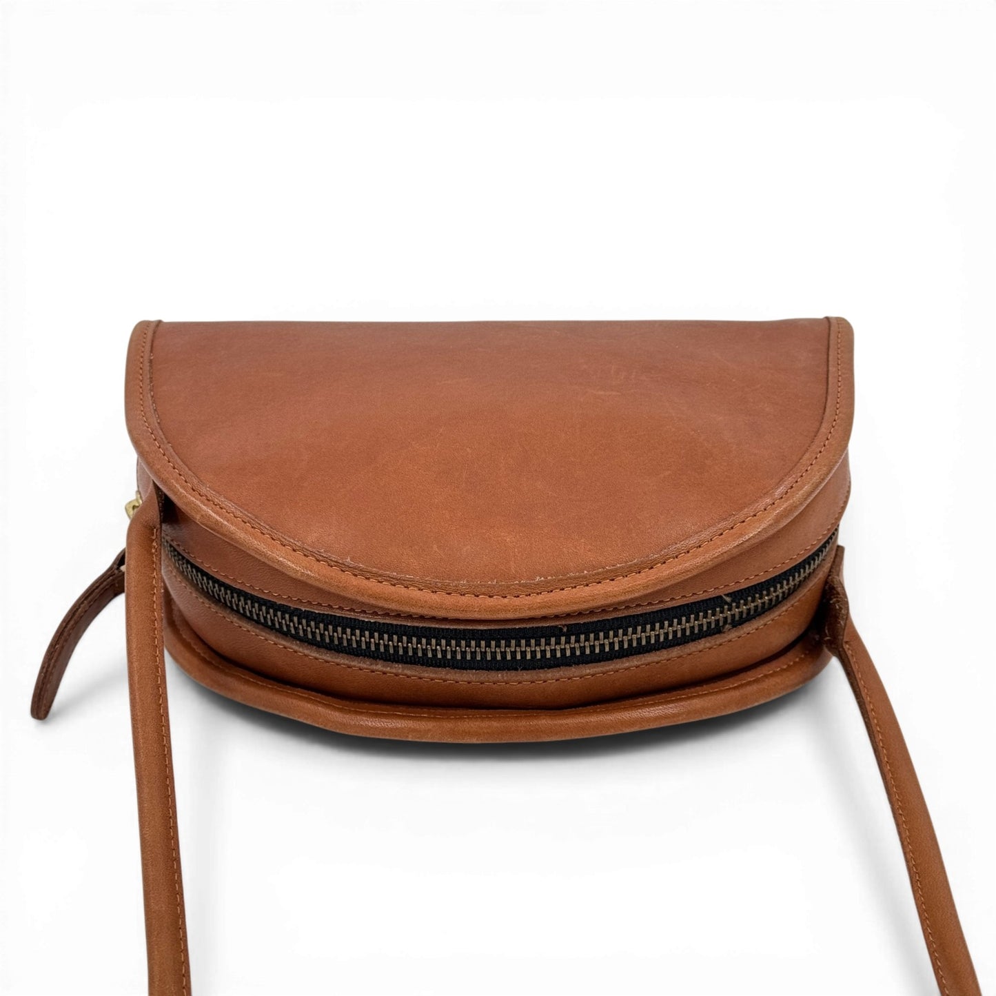 COACH ブラウン フルグレインレザー ショルダーバッグ オールドCOACH