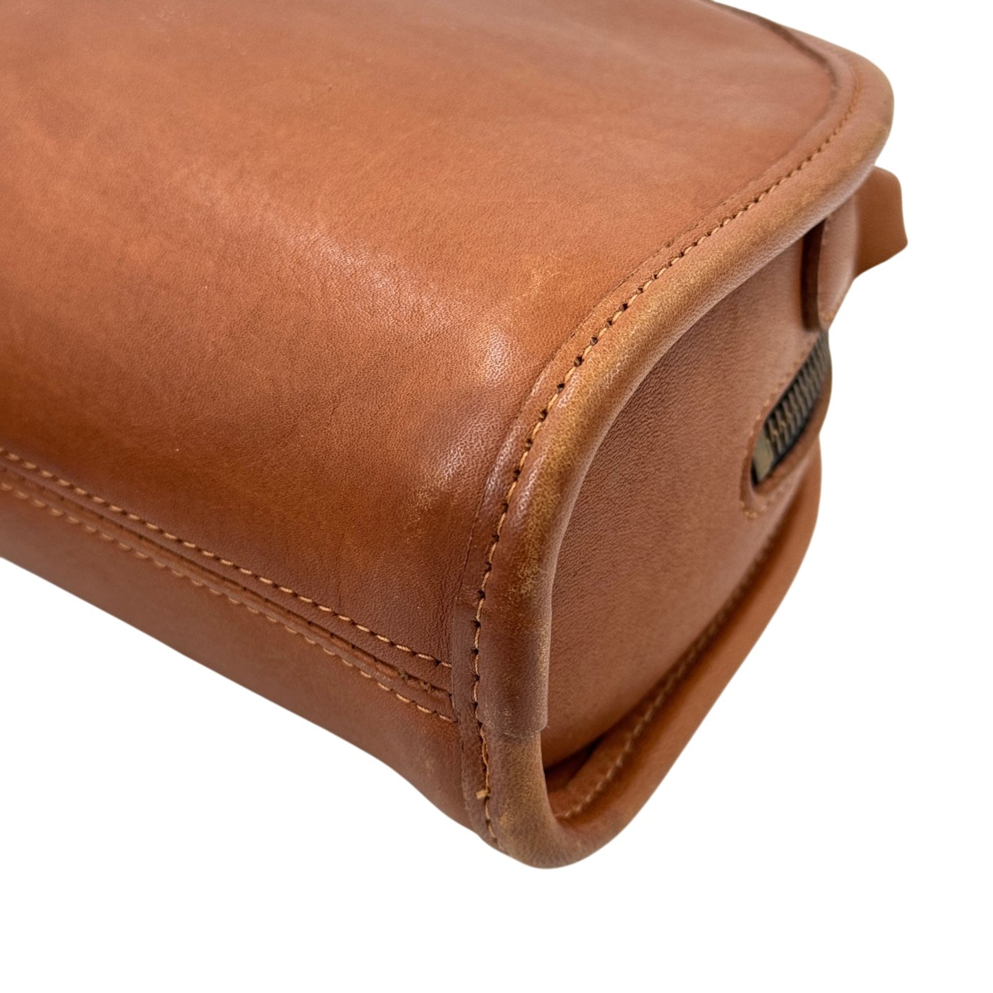 COACH ブラウン フルグレインレザー ショルダーバッグ オールドCOACH