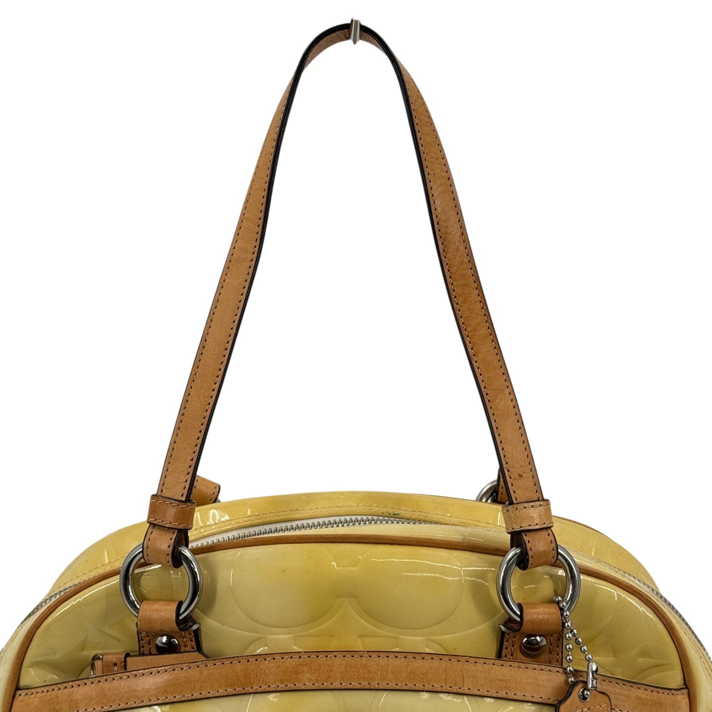 COACH ヴェルニ イエロー ショルダーバッグ