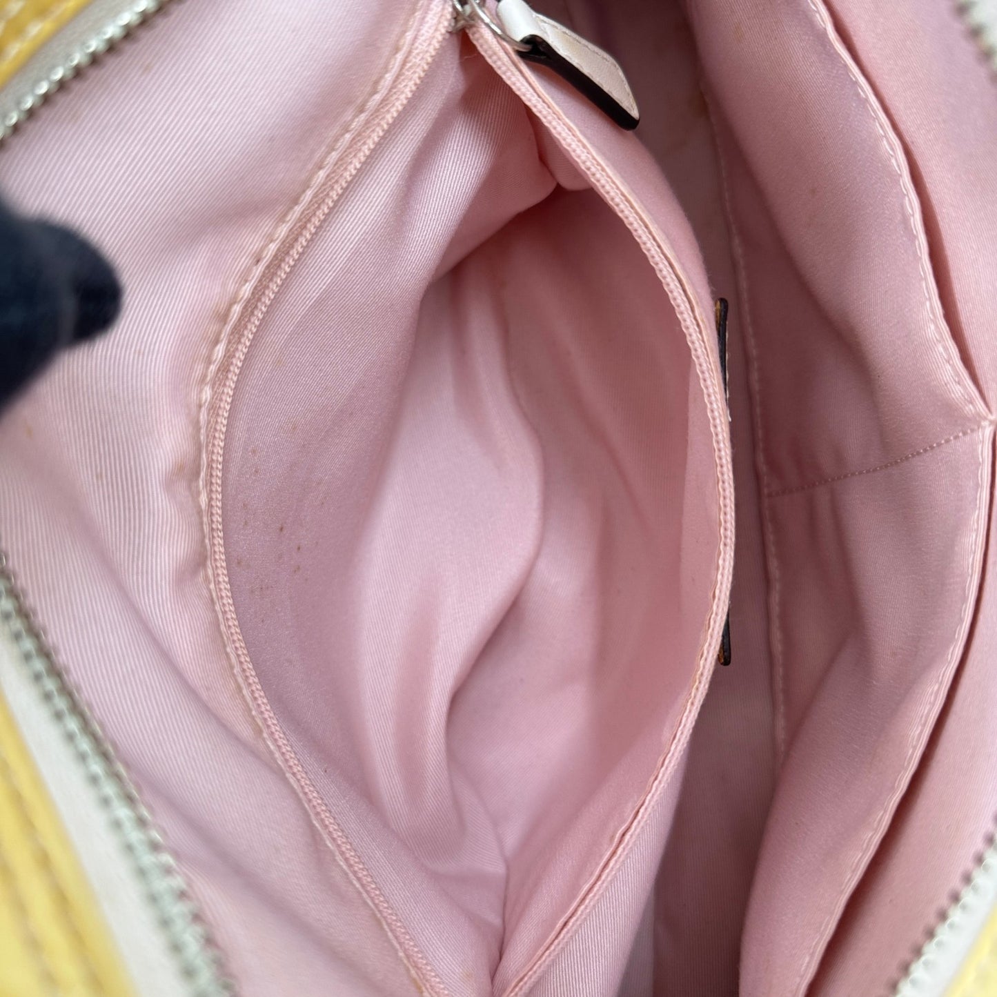 COACH ヴェルニ イエロー ショルダーバッグ