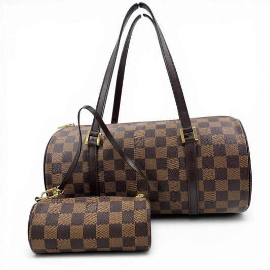LOUIS VUITTON ダミエ エベヌ パピヨン30 N51303 ハンドバッグ