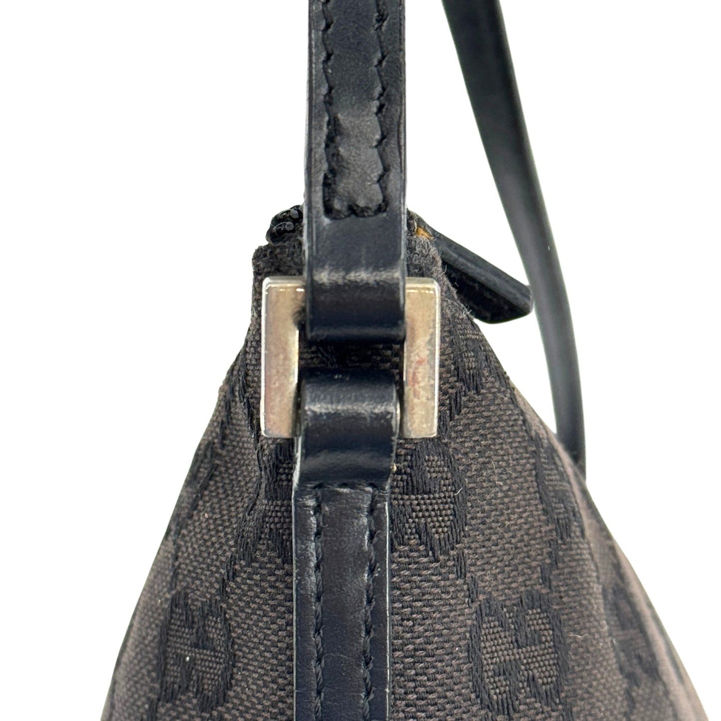 GUCCI  ブラック GGキャンバス ハンドバッグ