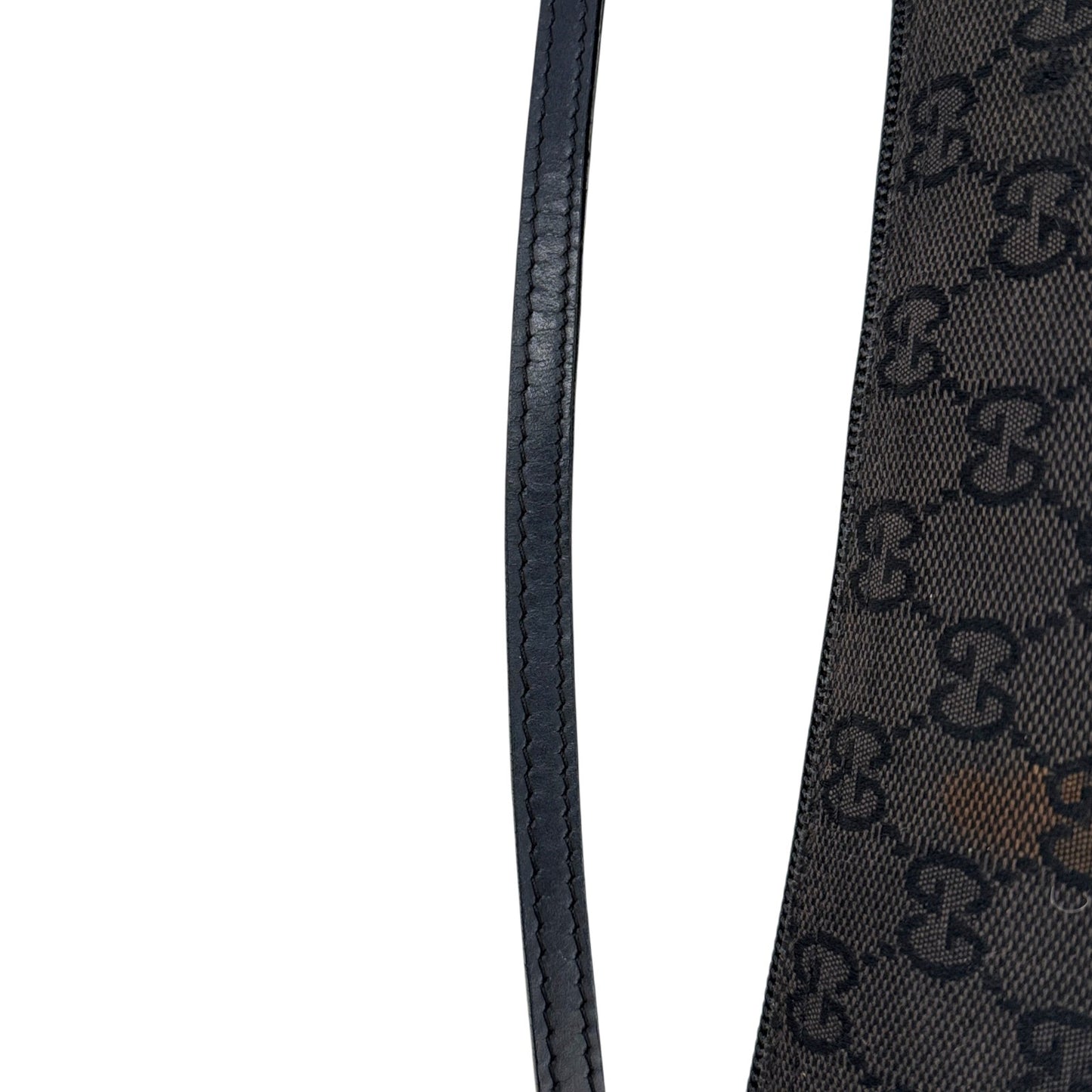 GUCCI  ブラック GGキャンバス ハンドバッグ
