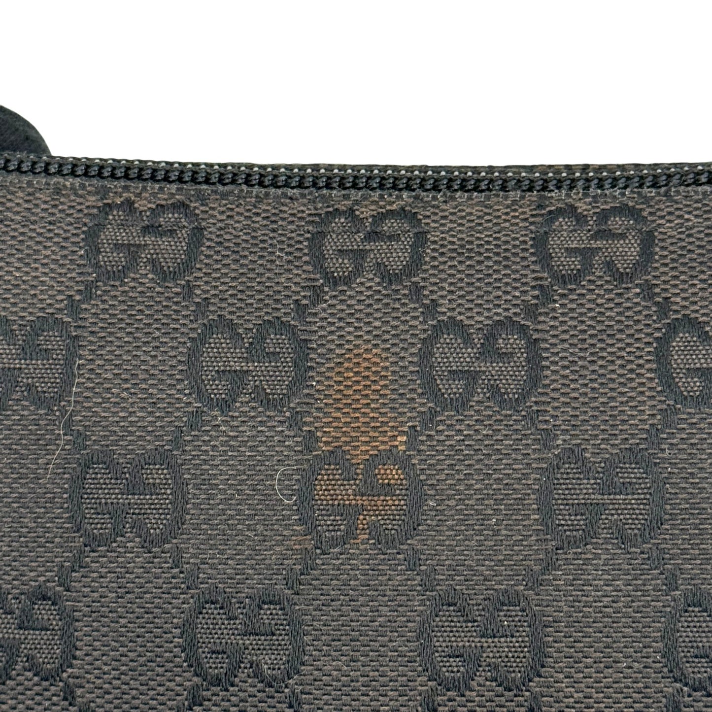GUCCI  ブラック GGキャンバス ハンドバッグ