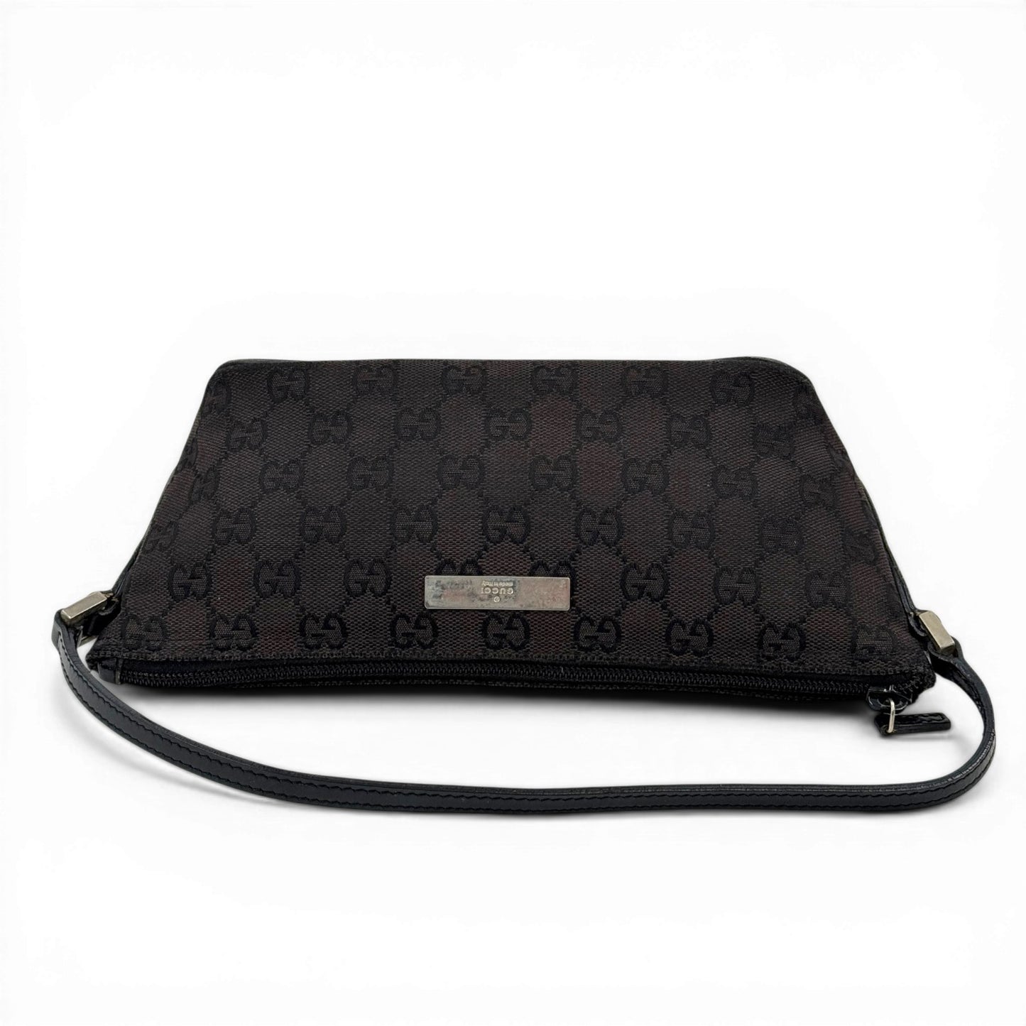 GUCCI  ブラック GGキャンバス ハンドバッグ