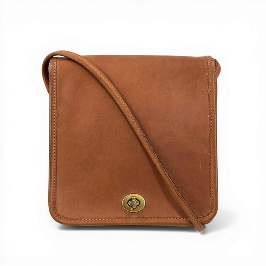 COACH オールドCOACH ハンドクラフト レザー ショルダーバッグ