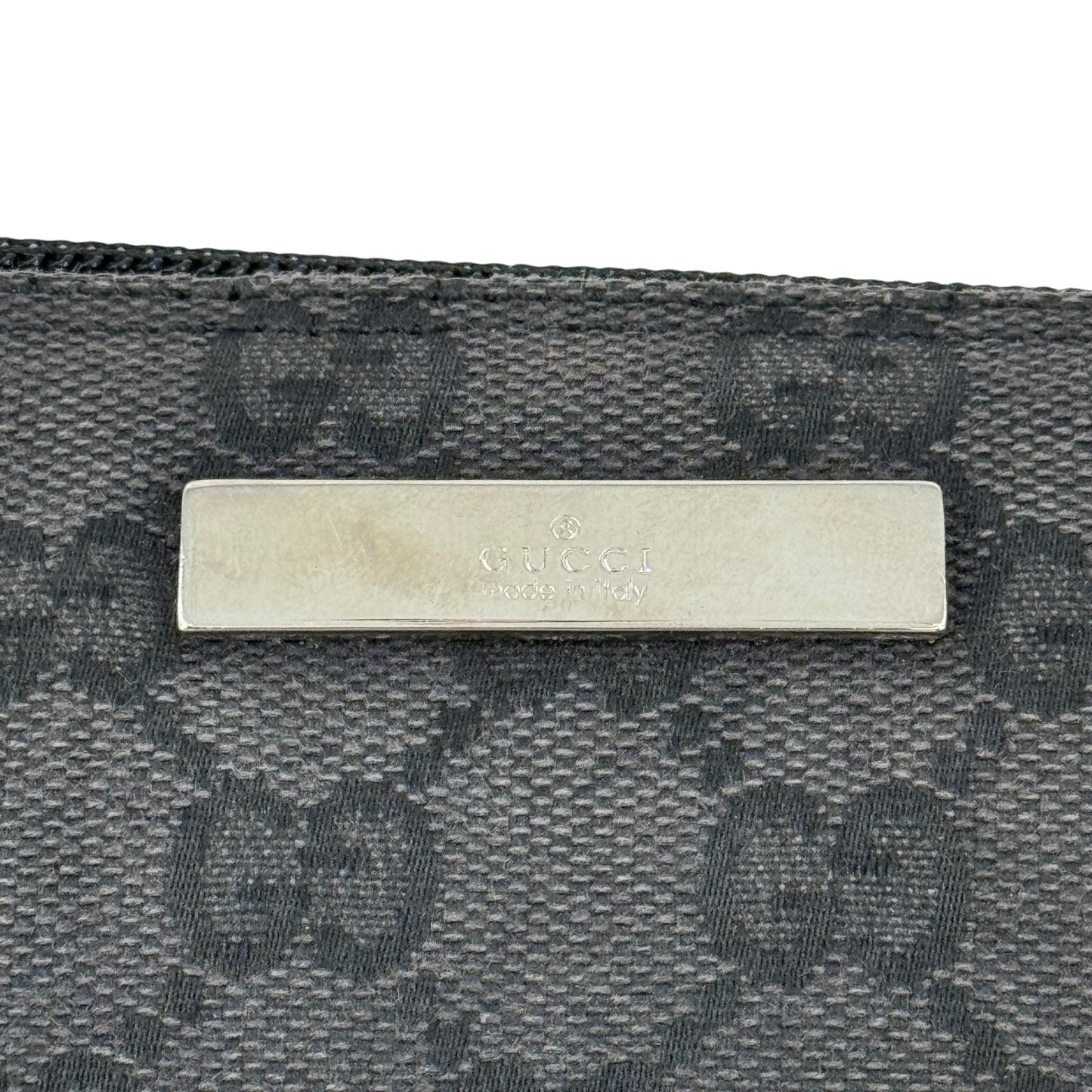 GUCCI ブラック GGキャンバス ハンドバッグ