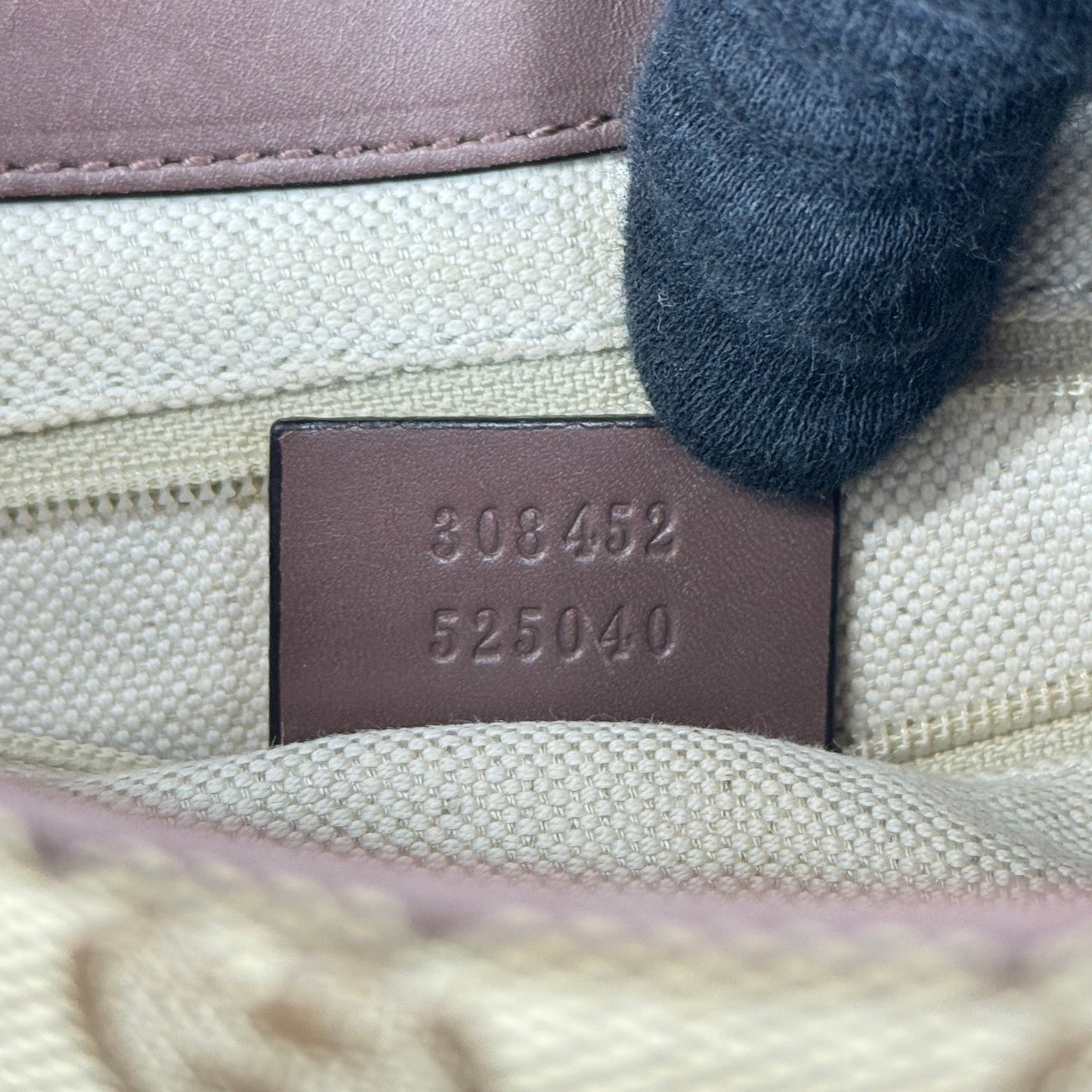GUCCI GGキャンバス ベージュ ショルダーバッグ