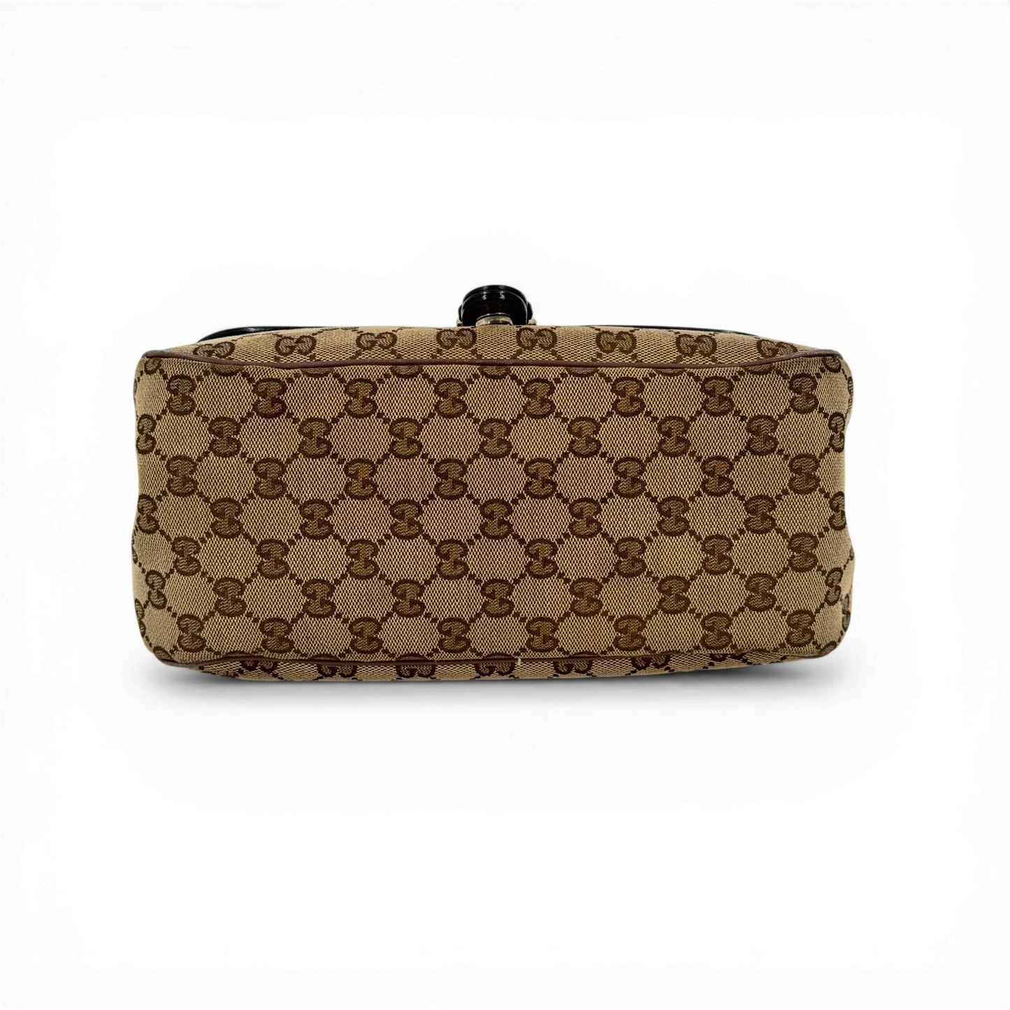 GUCCI GGキャンバス ベージュ ショルダーバッグ