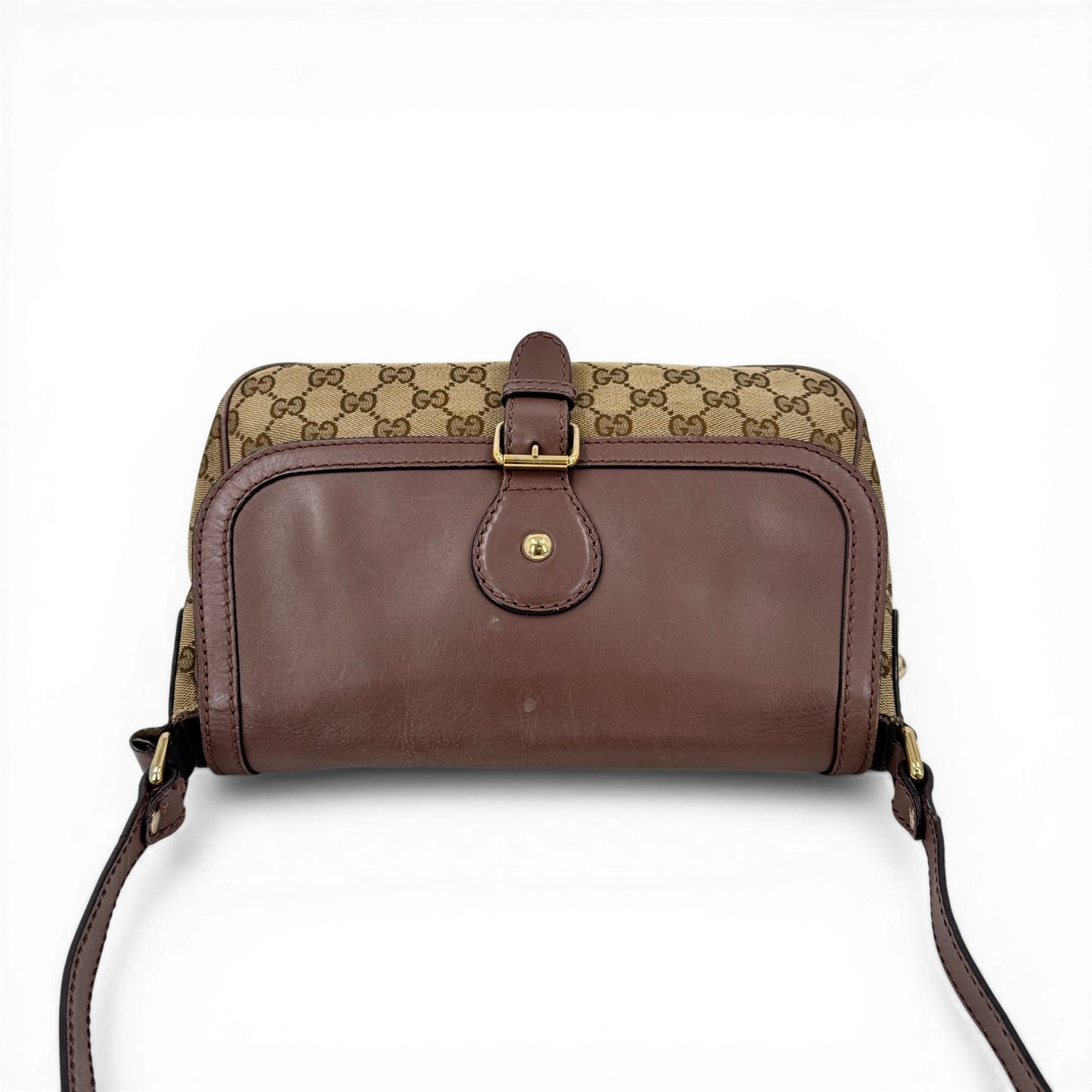 GUCCI GGキャンバス ベージュ ショルダーバッグ