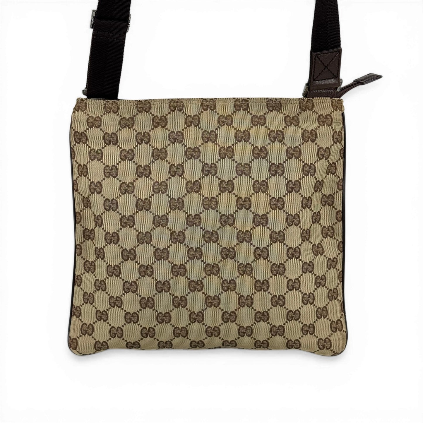GUCCI GGキャンバス ベージュ ショルダーバッグ